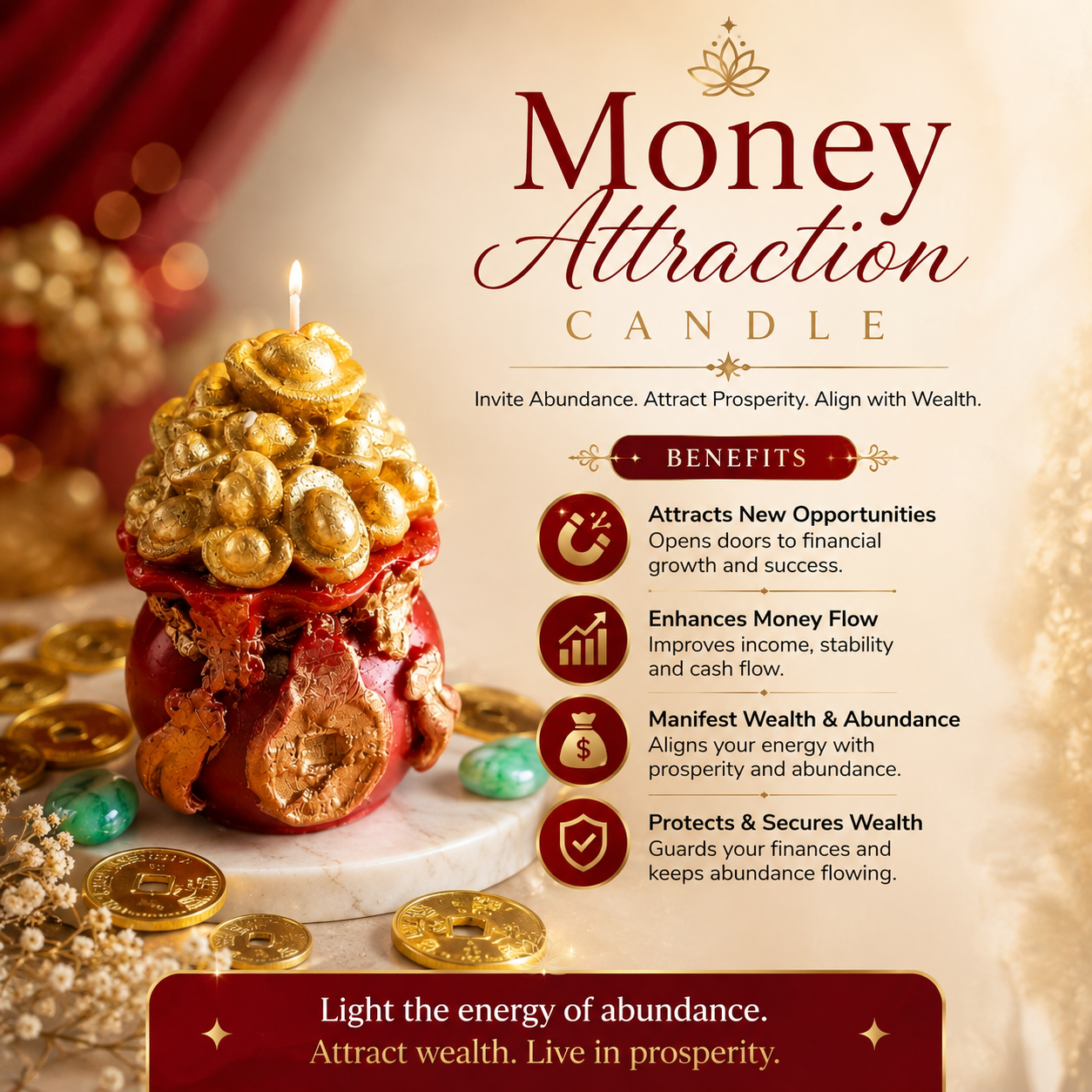 Money Attraction Candle