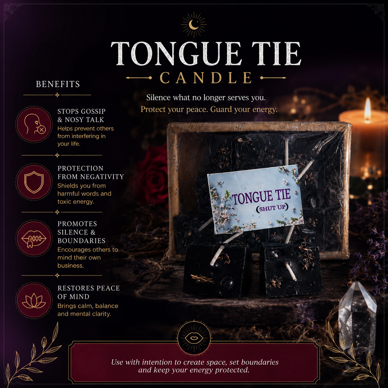Tongue Tie Candle