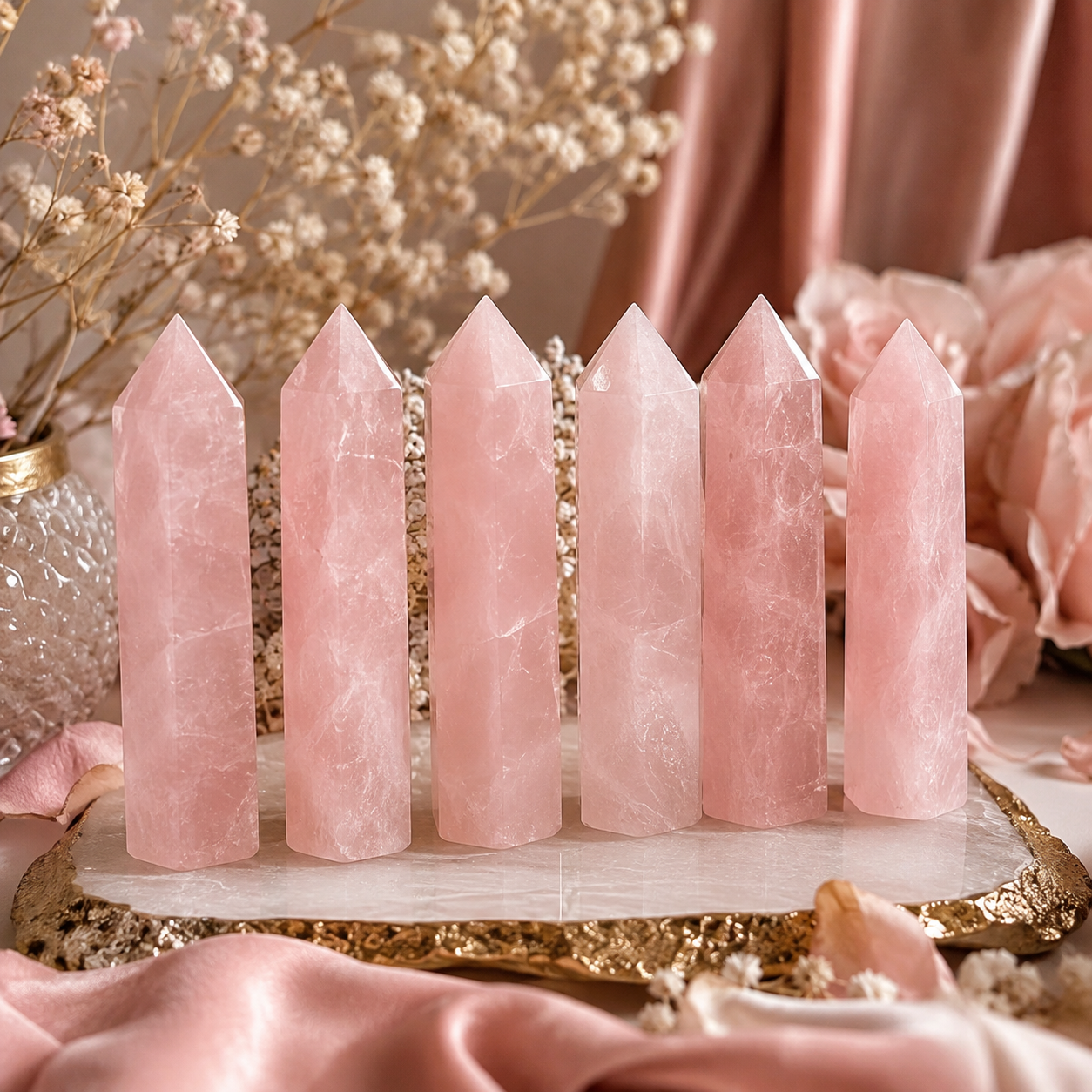 Rose Quartz Pendulum Crystal