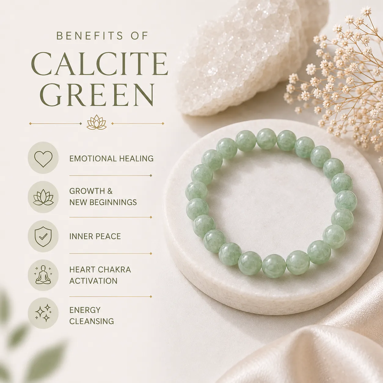 Calcite Green Bracelet