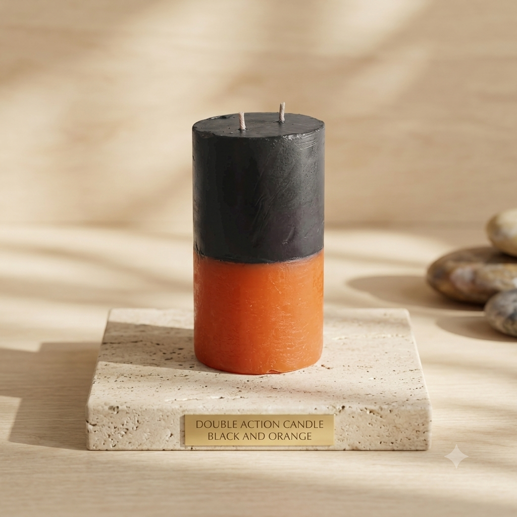 Double Action Candle (Orange)