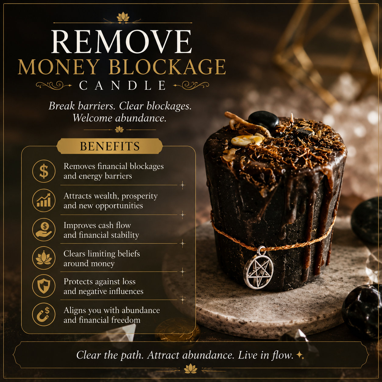 Remove Money Blockage Candle