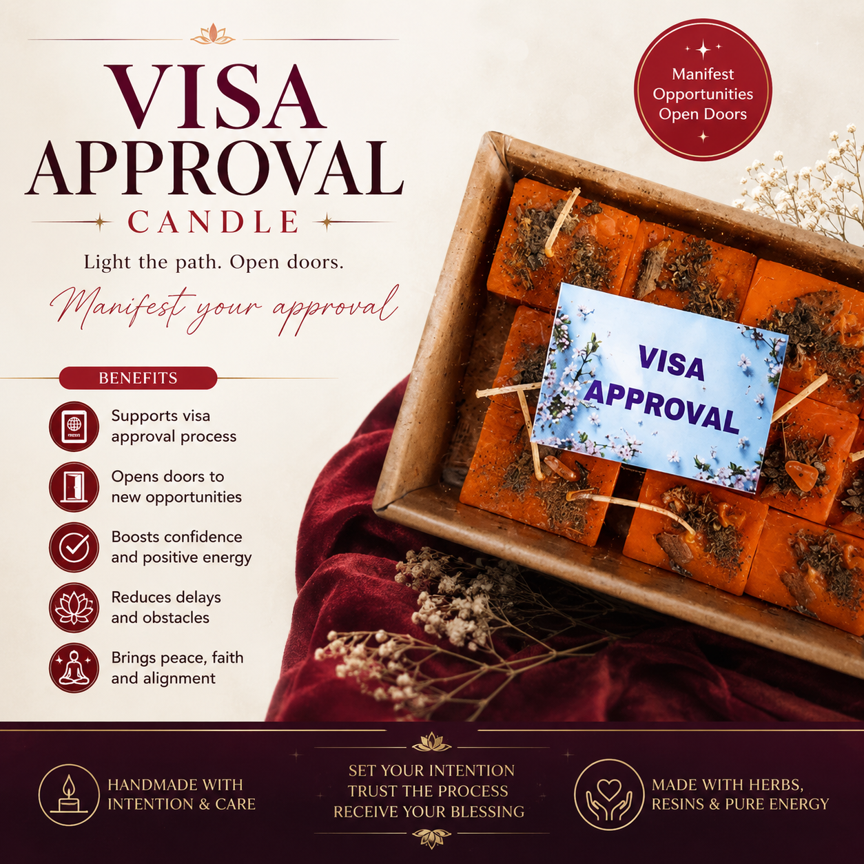 Visa Approval Candle
