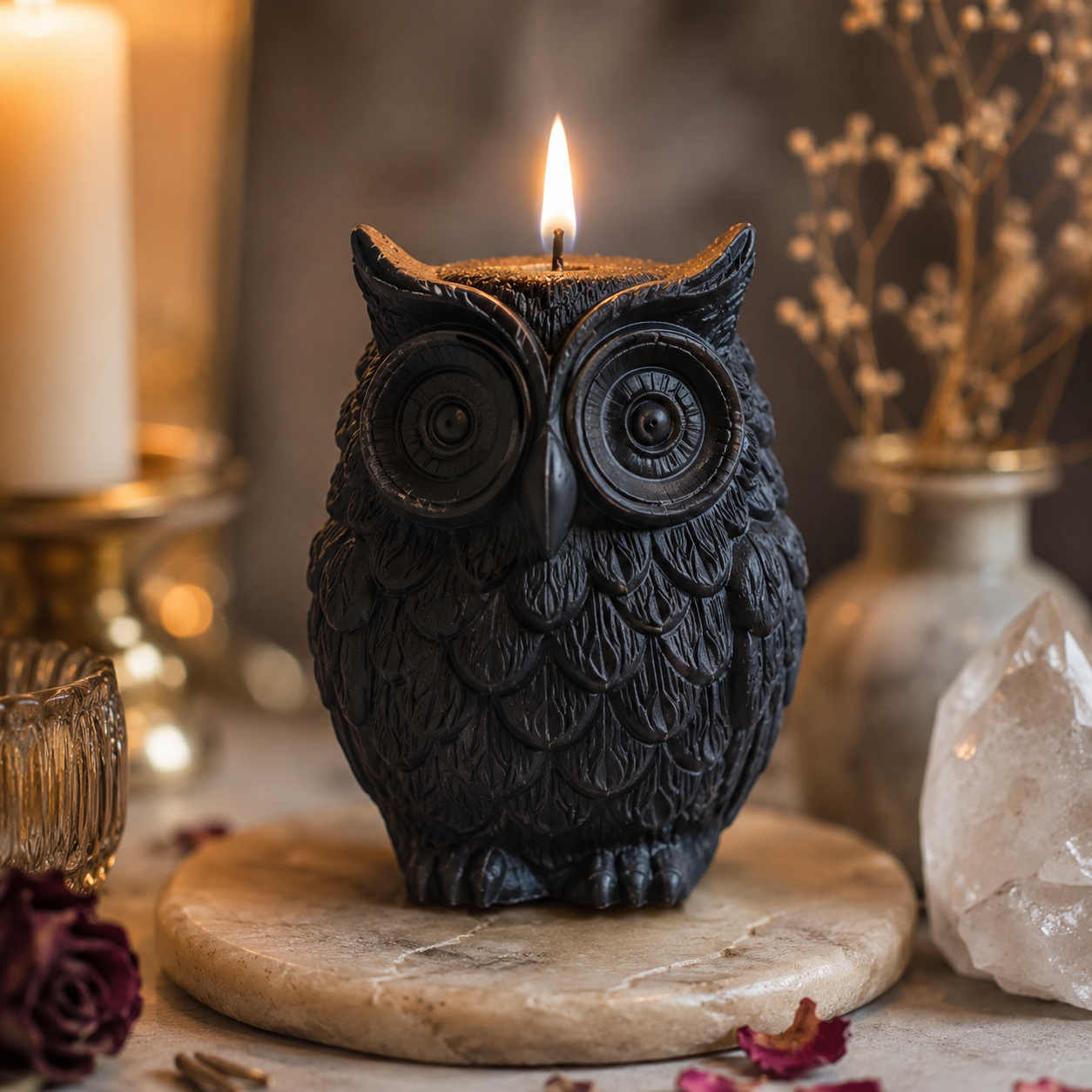 Owl Candle