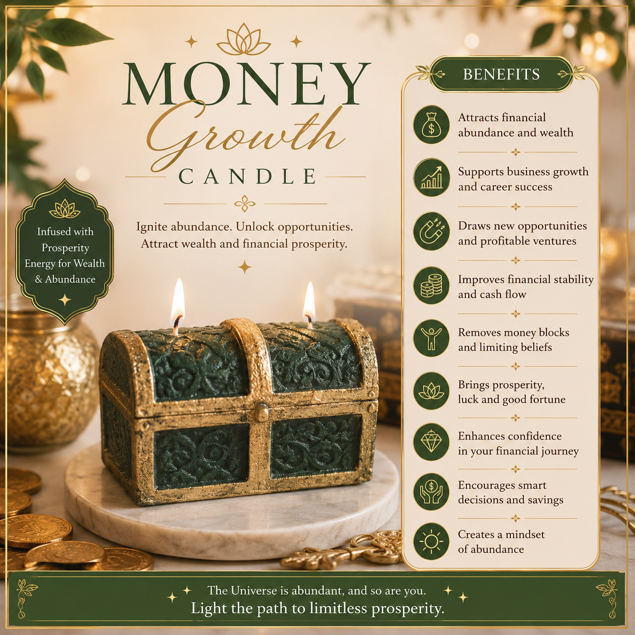 Money Growth Candle