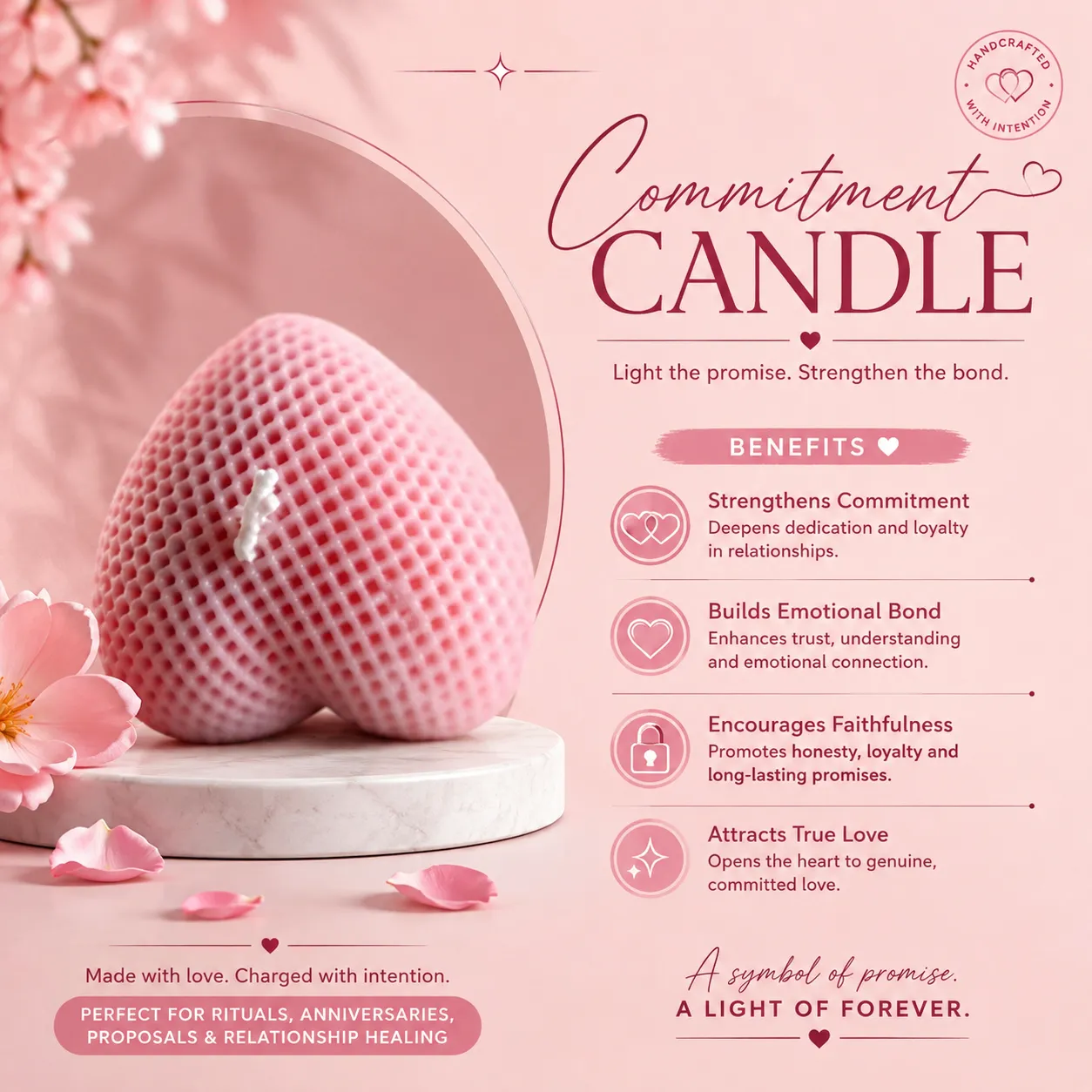 Pink Commitment Candle