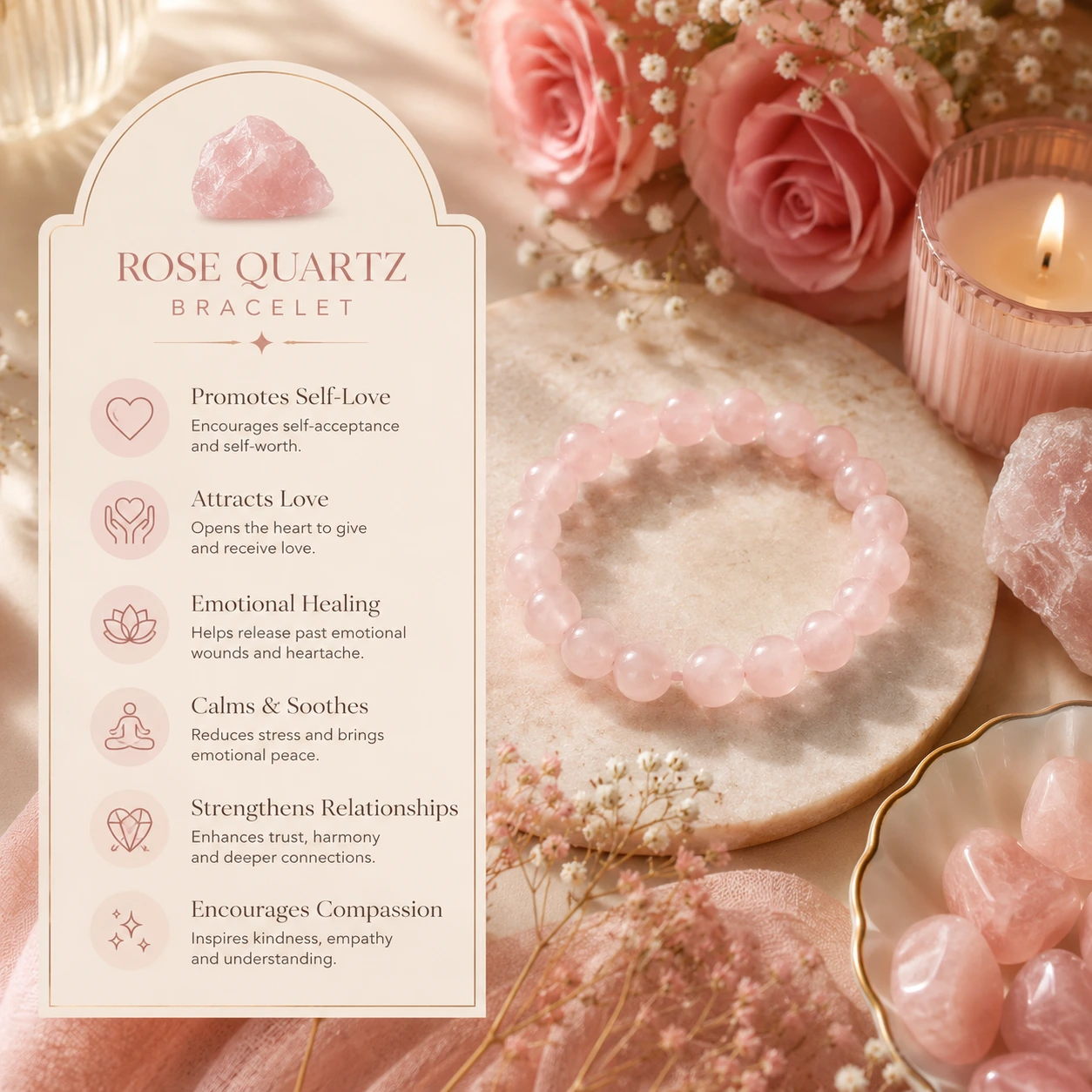 Rose Quartz Bracelet