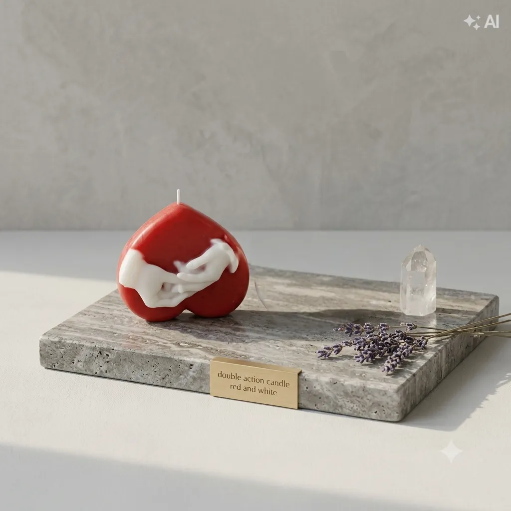 Commitment Candle (Red & White)