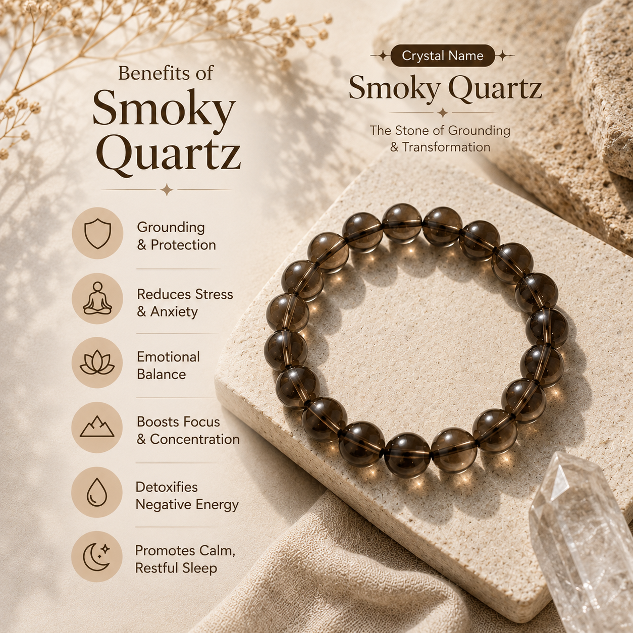 Smoky Quartz Bracelet